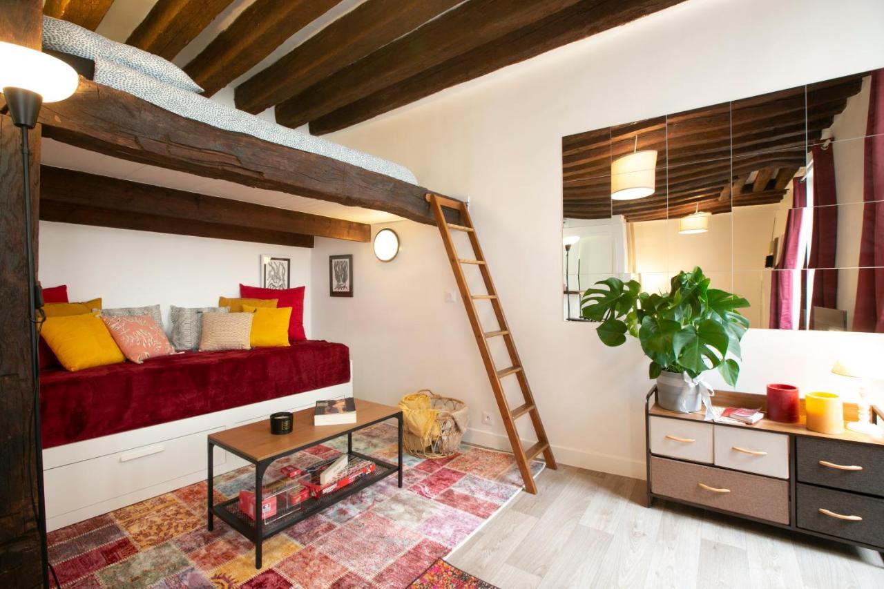 Authentic Apartment In Center Of Parisian Marais 外观 照片