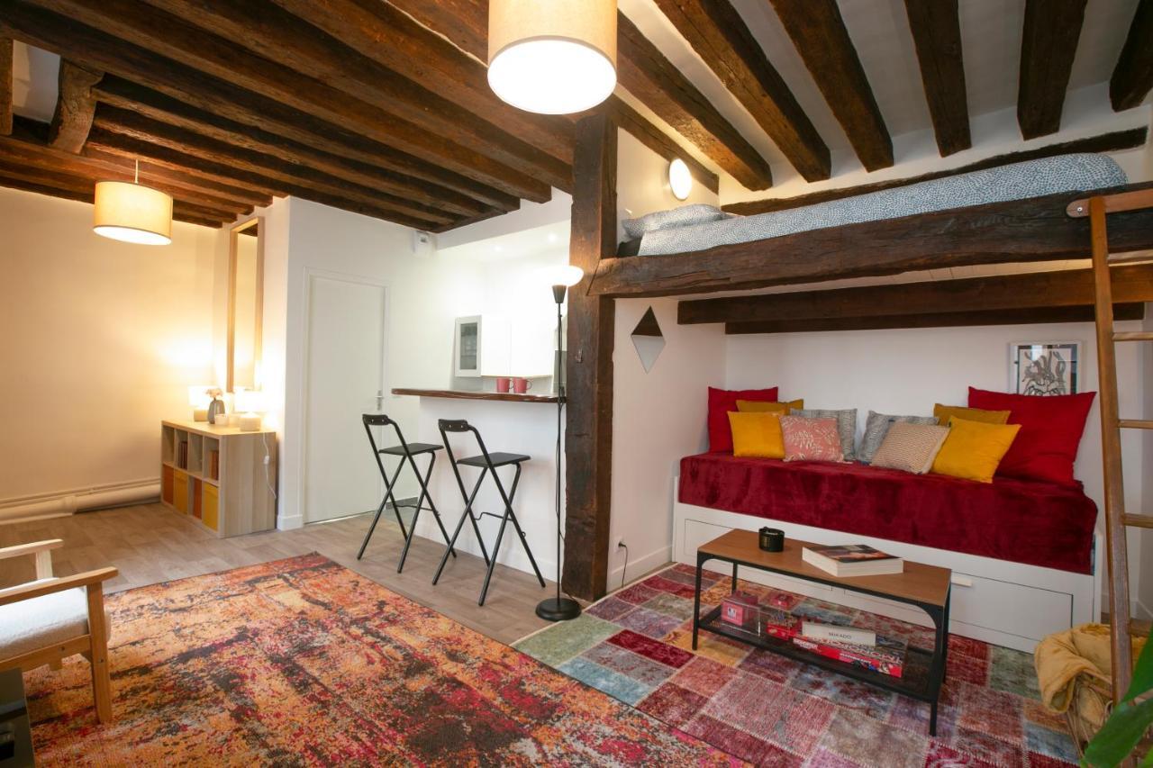 Authentic Apartment In Center Of Parisian Marais 外观 照片