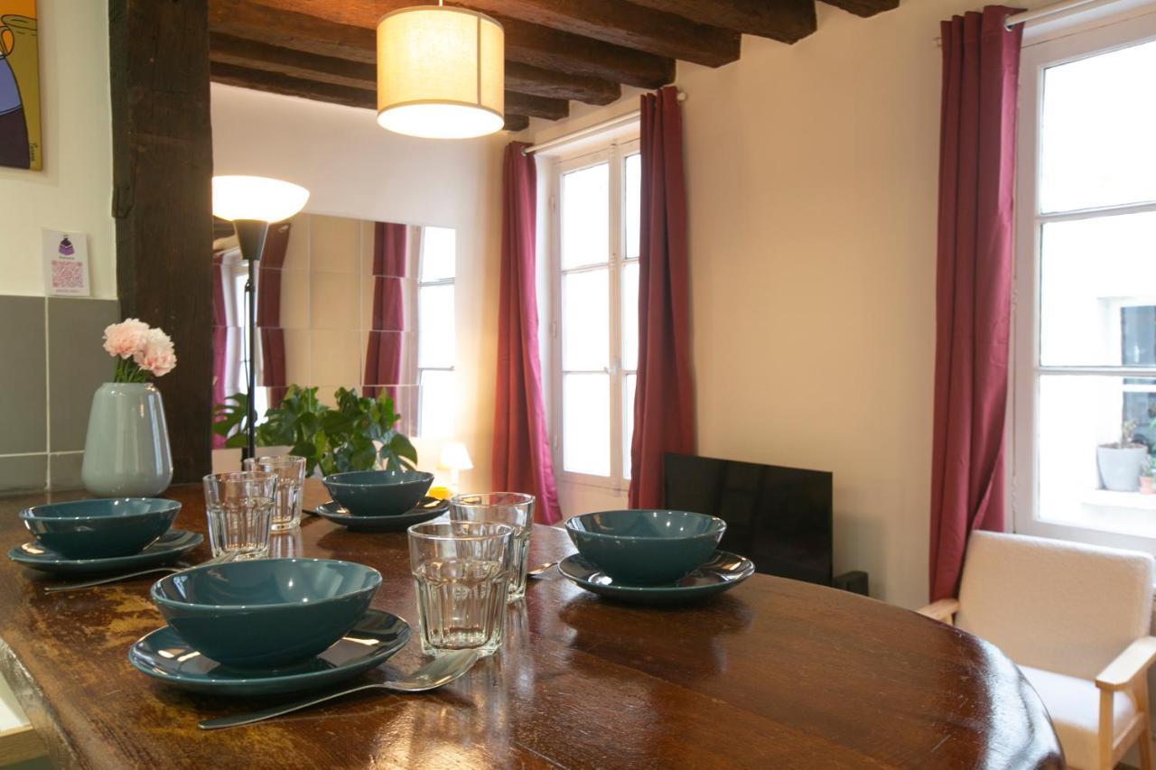 Authentic Apartment In Center Of Parisian Marais 外观 照片